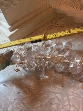 Vintage 1960s Faceted Lucite Grape Cluster – MCM Clear Acrylic Home Decor